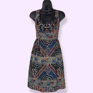 Anna Sui Anthropologie Beaded Front Dress